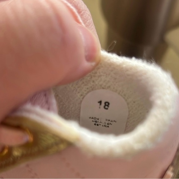 Baby Dior Pink and Gold Shoes - Picture 5 of 7